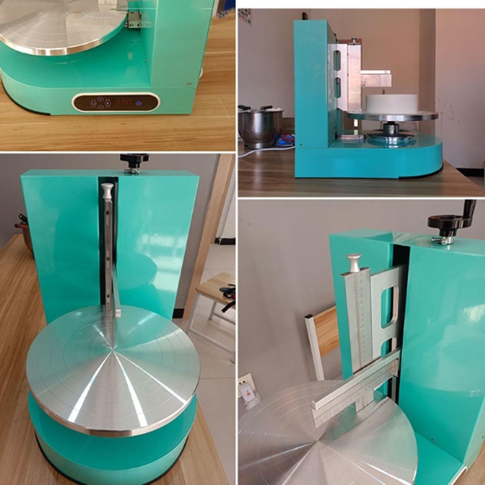 Máquina automática for alisar y recubrir pasteles de cumpleaños, raspador de pasteles ajustable, alisador de glaseado, alisador de crema de plástico for pasteles, herramienta raspadora de bordes for h