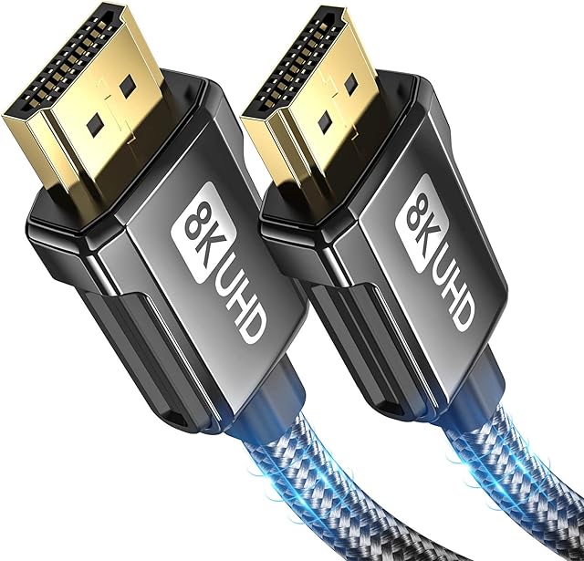 Silkland 8K HDMI ARC/eARC Cable 2.1 for Soundbar 3ft, 8K@60Hz, 4K@120Hz Ultra High Speed HDMI Cord Dolby Atoms 48Gbps, HDR10, HDCP 2.2&2.3 Compatible for Vizio Samsung Bose Sound bar, UHD TV,Blu-ray