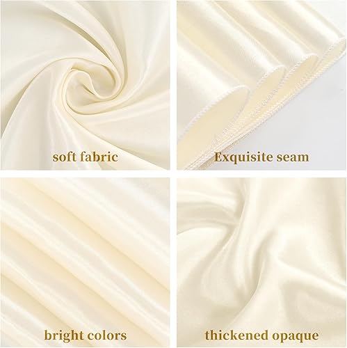 Miniatura 10 de Lykoow 60 fajas de satén negro para silla de silla, diseño de lazo decorativo, para boda, recepción, fiesta, hotel, decoración del hogar y cocina