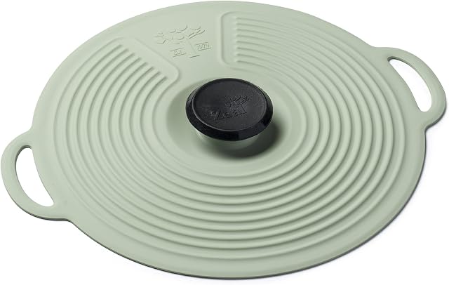 Zeal Silicone Keep Fresh Storage Airtight Seal Lid Reusable Eco-Friendly Classic Design Sage Green (20cm, 8")