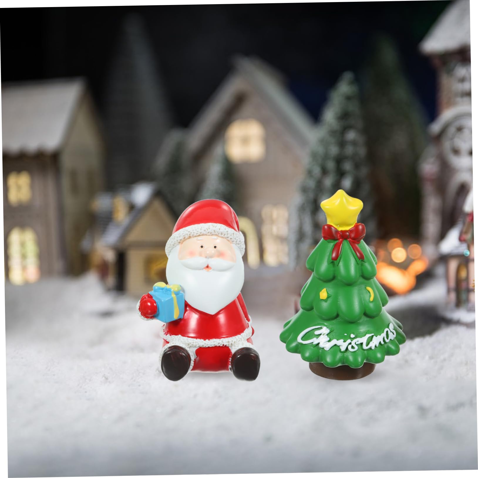 Amazon.co.jp: SEWACC 5個ミニ樹脂製クリスマスデコレーション サンタ