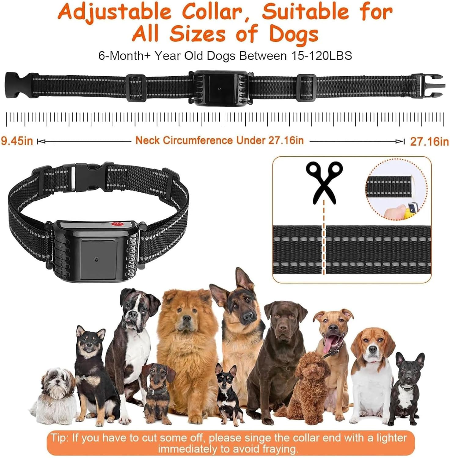Wireless Dog Fence Electric Training Collar 2-in-1, Safe Effective, Dog Boundary Containment System, Waterproof Receiver, Adjustable Vibration & Shock, Suitable for Medium Large Dogs,for3dogs