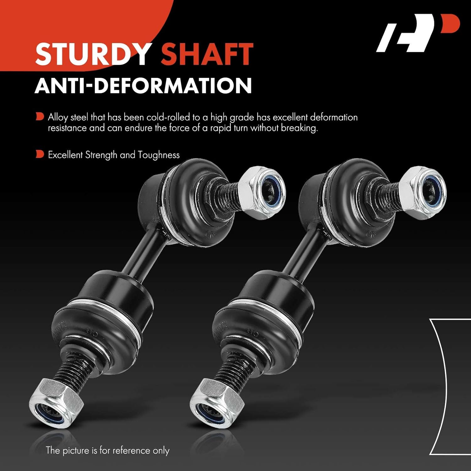 A-Premium 2 x Rear Sway Bar Links Stabilizer Bar Links, Compatible with Hyundai Sonata 2011-2015, Santa Fe, Tucson, Azera, Santa Fe Sport, Santa Fe XL & Kia Optima, Sorento, Sportage, Cadenza