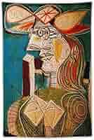 Amazon.co.jp: Pablo Picasso パブロ・ピカソ(木の椅子に座る