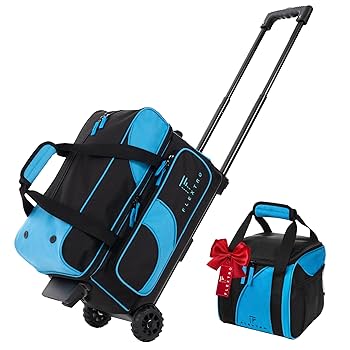 ボウリングバッグ 2個用 キャスター付き カラフル Amazon | Flextro ボーリングバッグ ボールローラー2個 +