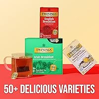 Vista 354 de Twinings Blackcurrant Breeze - Té negro, 6 paquetes de 20 unidades, bolsas de té envueltas individualmente, dulce, sabor picante, con cafeína