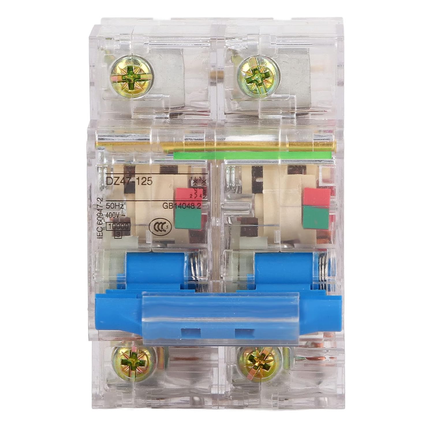 Kadimendium Transparent Circuit Breaker 2P High Sensitivity Easy