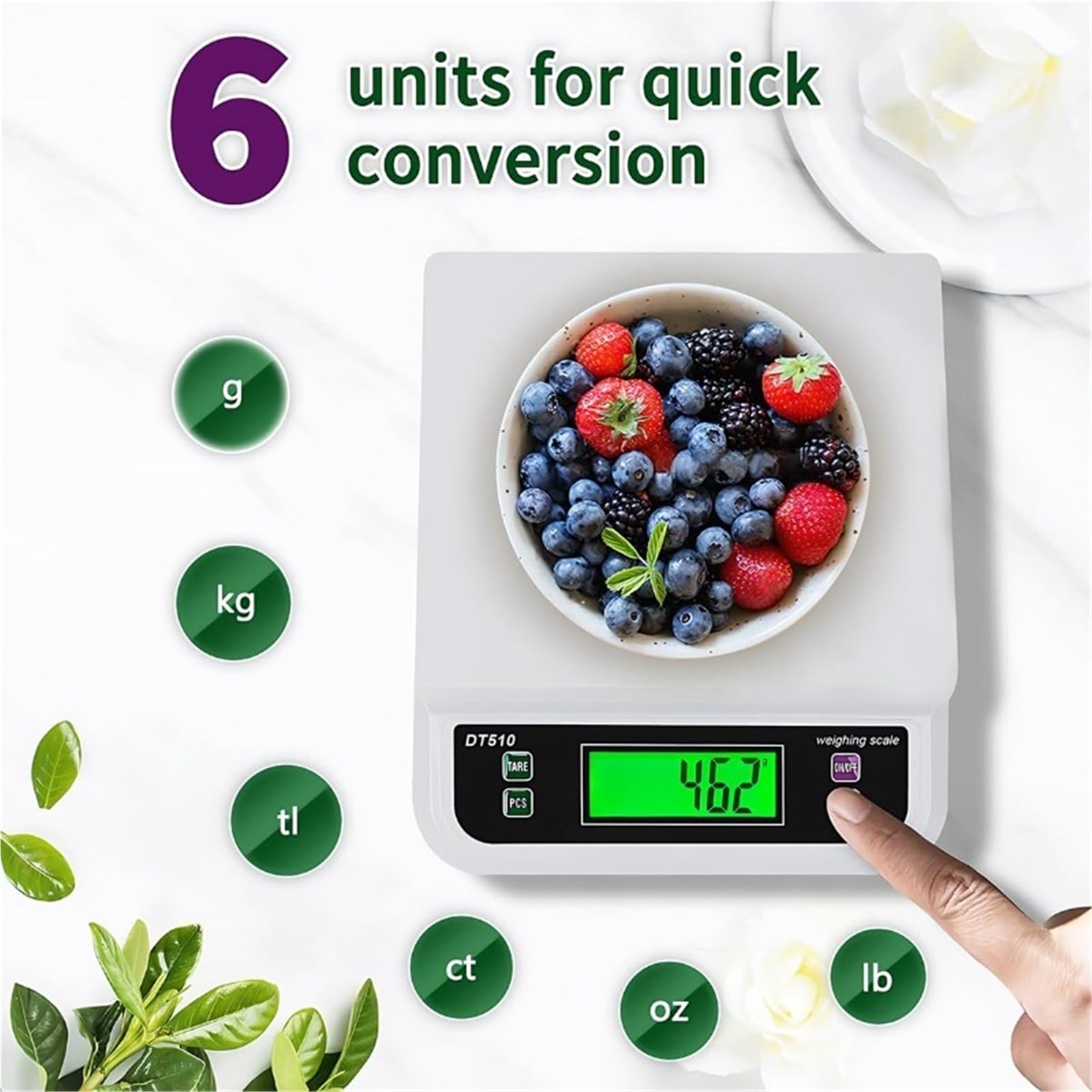 Wagi Cyfrowe, Waga elektroniczna 30 kg / 1 g LCD cyfrowa waga plastikowa waga waga waga spożywcza