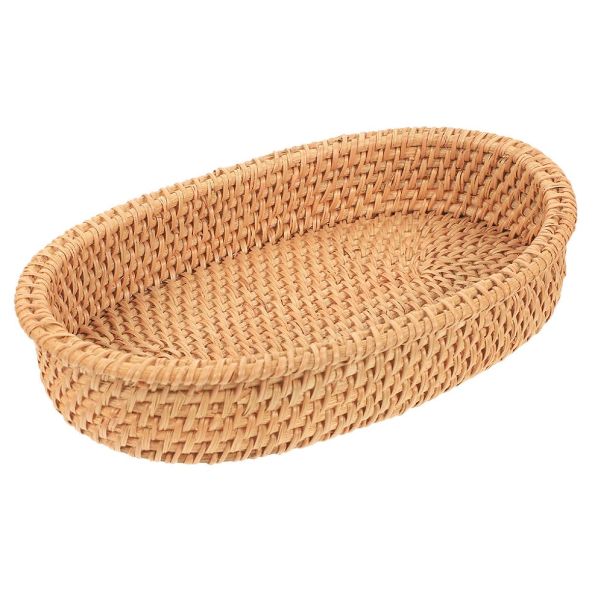 PRETYZOOM Cutlery Storage Basket Storage Trays for Organizing Snack Container Kitchen Utensils Decorative Shelves Decorative Trays Decorative Storage Baskets Small Basket Rattan