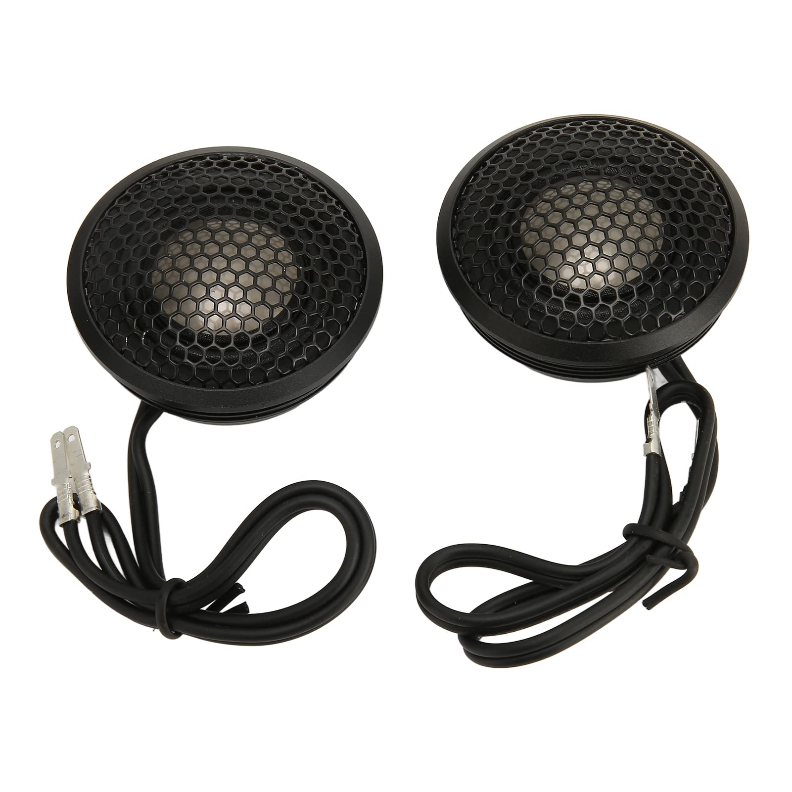 Par de Tweeters para Automóvil, Tweeters de Cúpula Negros de Alta Definición con Potencia de 150 W para Todos los Sistemas de Audio para Automóviles, 2 Unidades