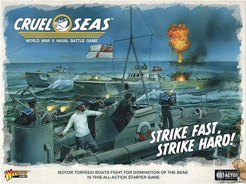 Cruel Seas Strike Fast, Strike Hard! Cruel Seas Starter Set 1:300 WWII Naval Militar Wargaming Plastic Model Kit 781510001