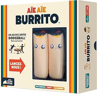 Exploding Kittens - Aie Aie Burrito (Edition 2022) par Exploding Kittens - Jeu de société - Jeu d'ambiance - À partir de 7 ans - 3 à 6 Joueurs - 15 à 30 Min - Version française