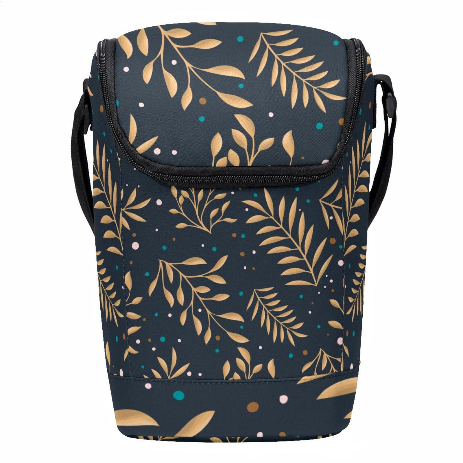 Lonchera para el trabajo porta alimentos bolsa térmica hojas florales