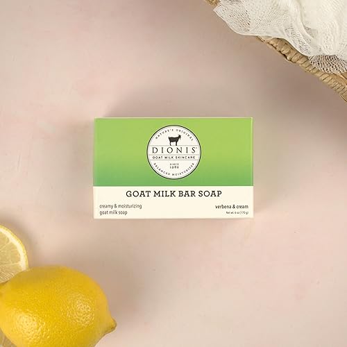 Miniatura 6 de Dionis Barra de jabón para el cuidado de la piel de leche de cabra, manteca de karabe y aceite de oliva nutre, hidrata, restaura, para todo tipo de