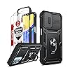 XINYEXIN Trasparente Cover per Realme C33 4G, Custodia per Telefono Antiurto con Bordo Colorato, TPU+PC Bumper Crystal Clear Case - Nero