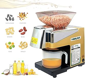 HAKURA H2O-2B Comfort Oil Extractor Oil Maker Press Machine For Home (Gold, Silver, 560 Watts)