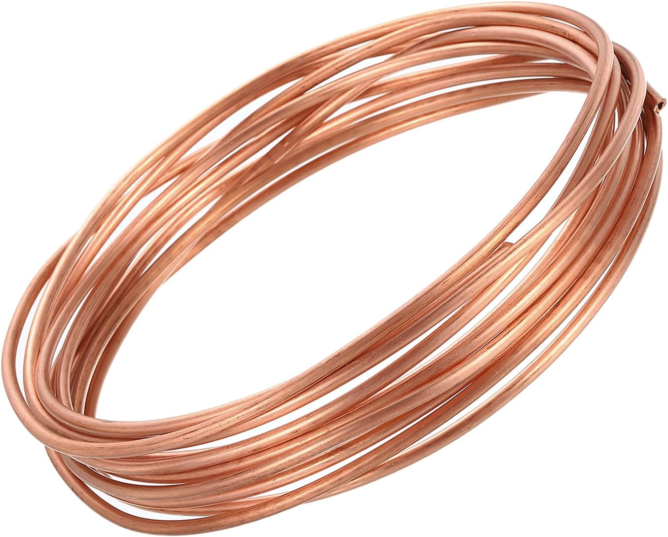 1/24 Inch ID 1/12 Inch OD 0.02 Inch Thick 99.9% Copper Tube, 13.12Ft Refrigeration Tubing Coil Seamless Round Pipe Tubing for HVAC Industrial Jewellery Craft