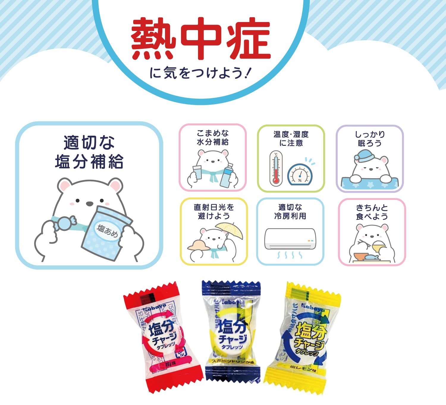 Amazon.co.jp: 【企業・学校・現場用】カバヤ 塩分チャージタブレッツ