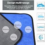 URAQT Microfibre Cleaning Cloths, 12 Pack Car Cleaning Cloths, Two-layer Thickened Microfibre Towels, Lint Free Super Absorbent Cleaning Towel for Household and Car Washing, Drying, Detailing, 40x30cm - 5