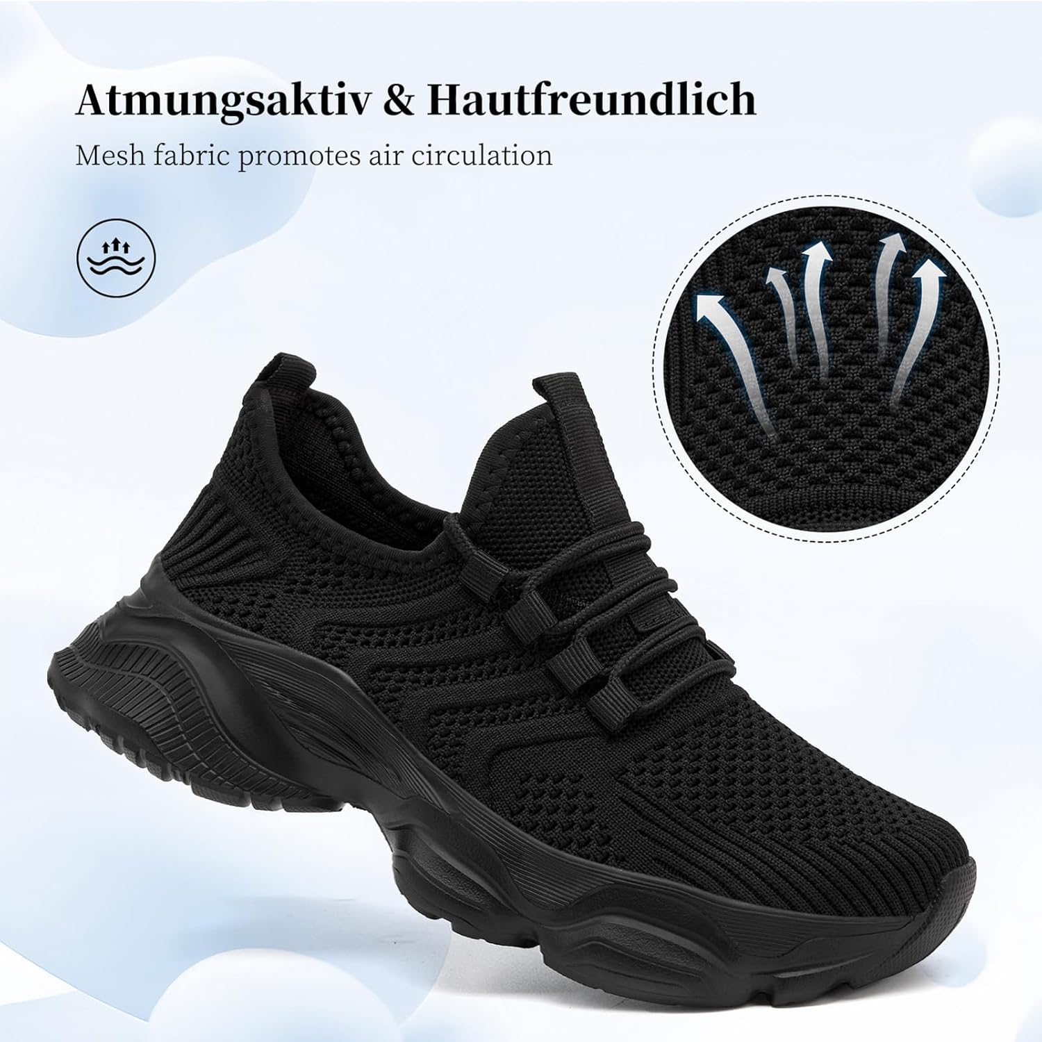 Platform Sneakers for Women Tennis Running Slip on Shoes Walking Gym Athletic Non Slip Workout Chunky Ladies Shoe