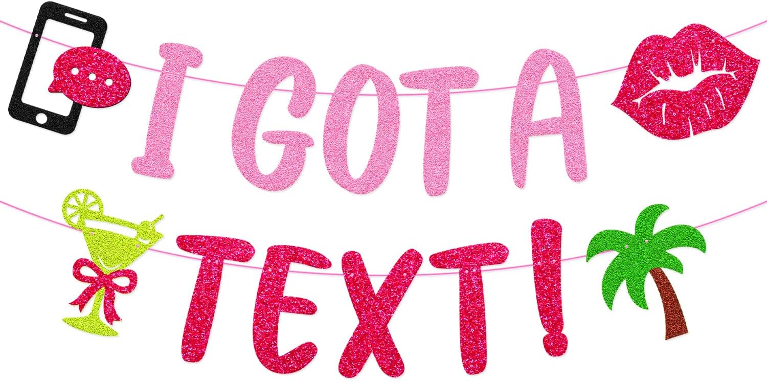 I Got A Text Banner - Bombshell Bride Party Decor
