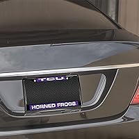 Vista 307 de Rico Industries NCAA Black Laser Cut Chrome Frame 12" x 6" Black Laser Cut Chrome Frame - Car/Truck/SUV Automobile Accessory