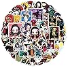 50PCS Demon Anime Slayer Stickers Pack Manga Character Sticker for Water Bottle Laptop Skateboard Journal, Waterproof Vinyl Cool Decals for Teens Adults Party Supplies - Image 2