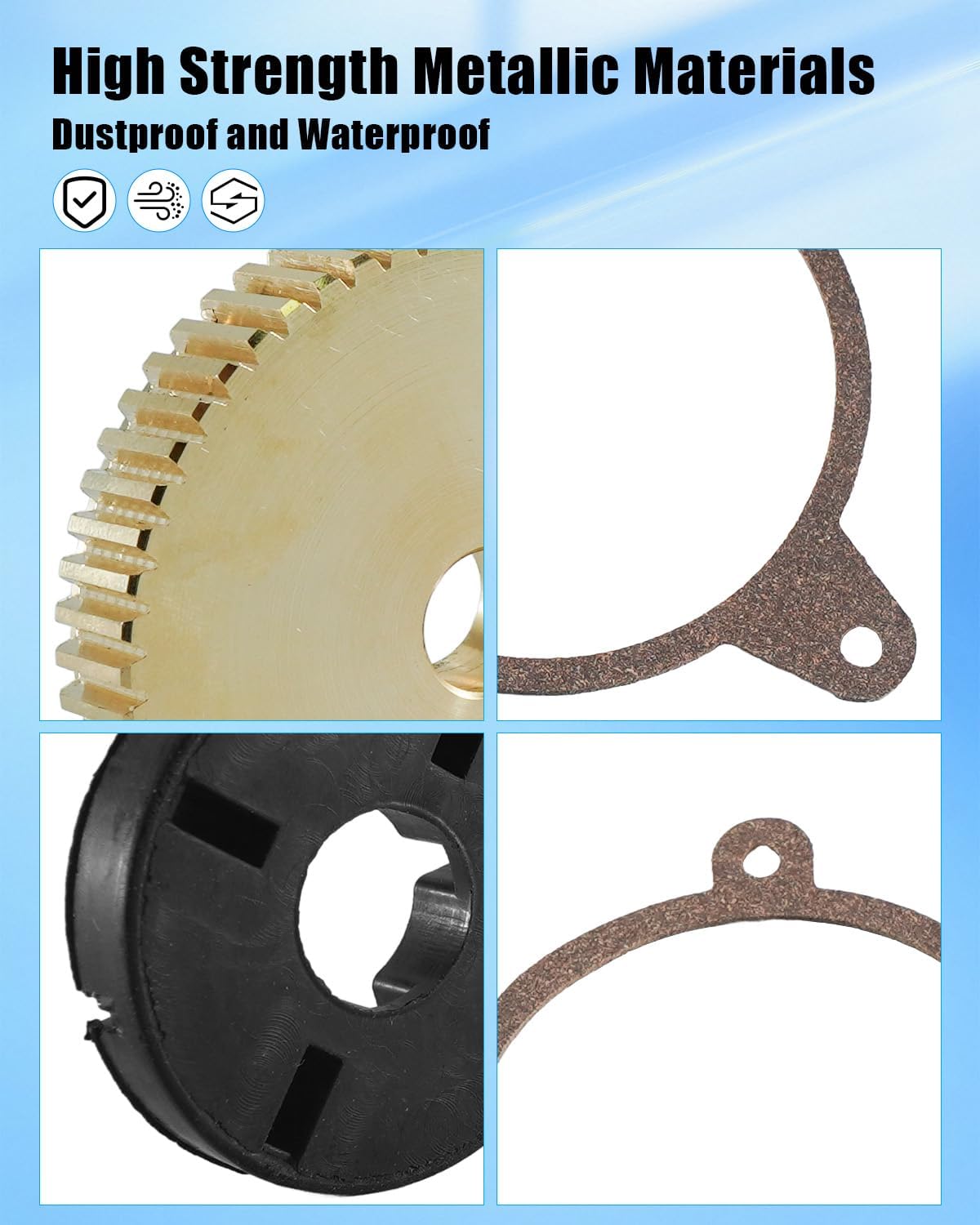 ULZOZN Front Headlight Repair Bronze Gear Kit Fit for C5 Chevy Corvette 1997-2004, Adjustment Gear Replacement Tool Kit, 2 Set