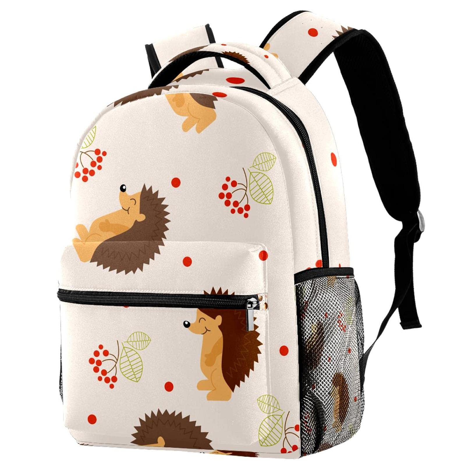 Mochila para portátil bolsas de viaje con estampado de erizo para hombres y mujeres 7