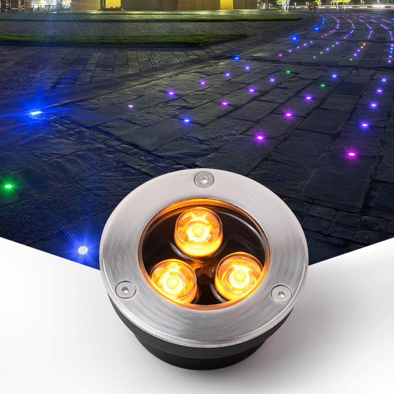 Lot De 4 Spots LED Encastrables Extérieur 12V - Éclairage Jardin IP65, 3W/5W/7W, Pour Allée, Terrasse, Escalier (tailles Variables)