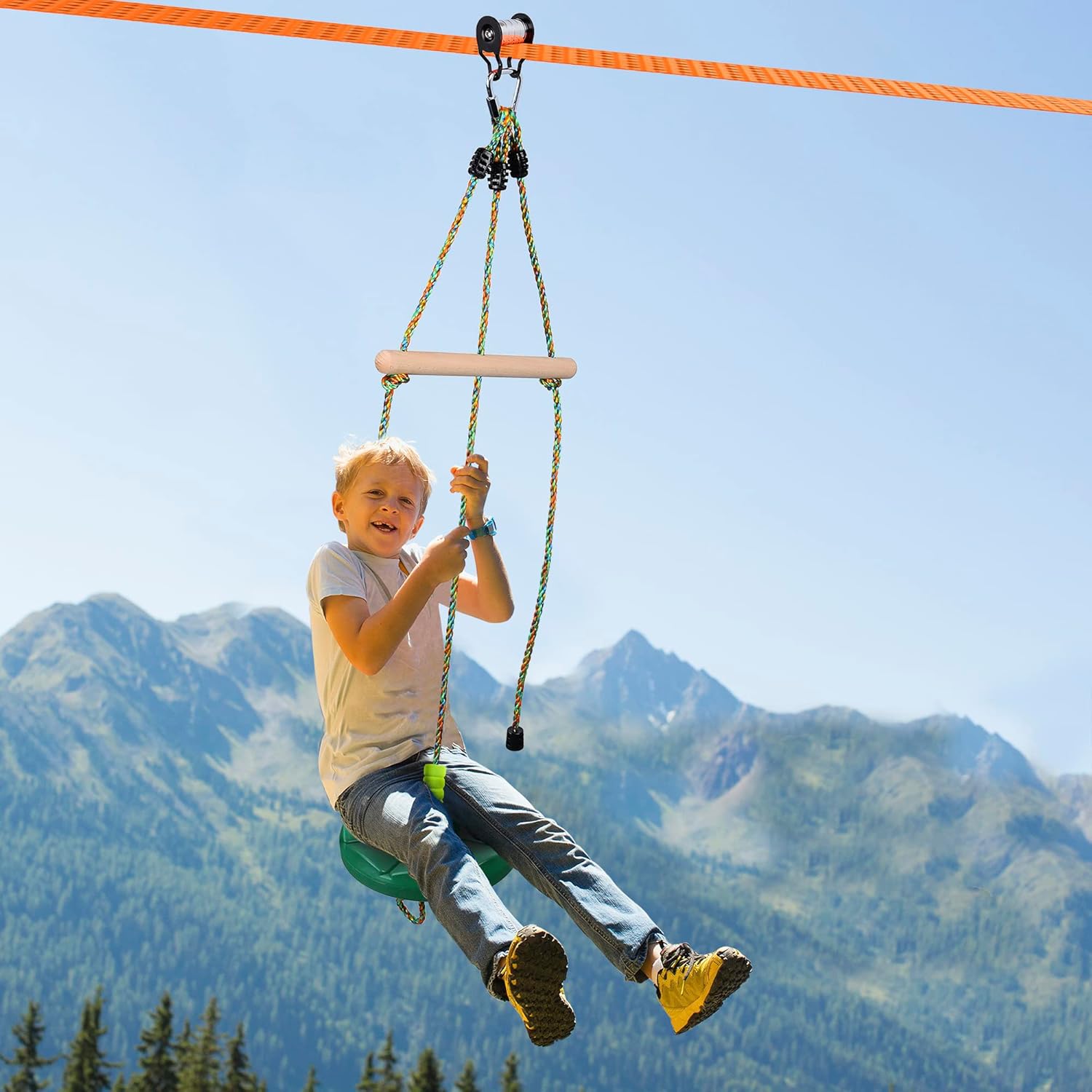 Buy FAETKLC Zipline Kits for Backyard Zip Line for Kids and Adults 52FT