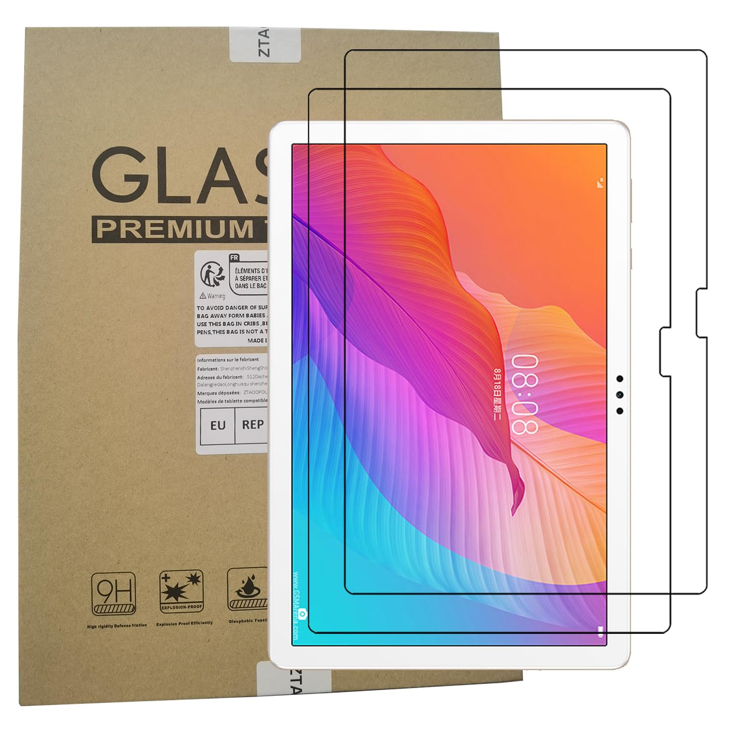 LCEHTOGYE Verre Trempé Pour Acer Iconia Tab M10, 2 Pièces