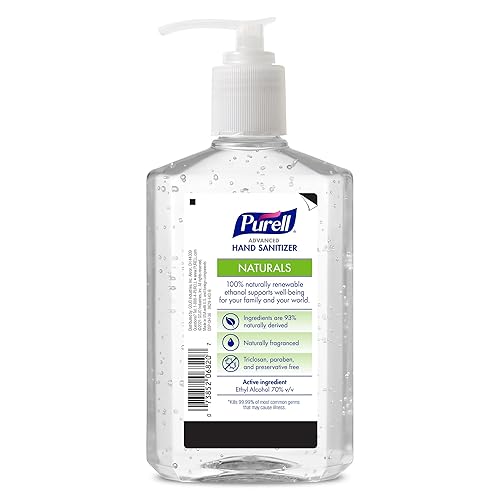 Miniatura 2 de Desinfectante de mano avanzado de Purell Naturals, botella con dispensador de 12 oz (paquete de 12)