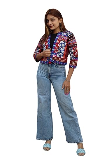 Women's Embroiderd Ethnic Shrug or Jacket and Special Embroidered Cotton Koti/Jacket/Waist Coat for Women