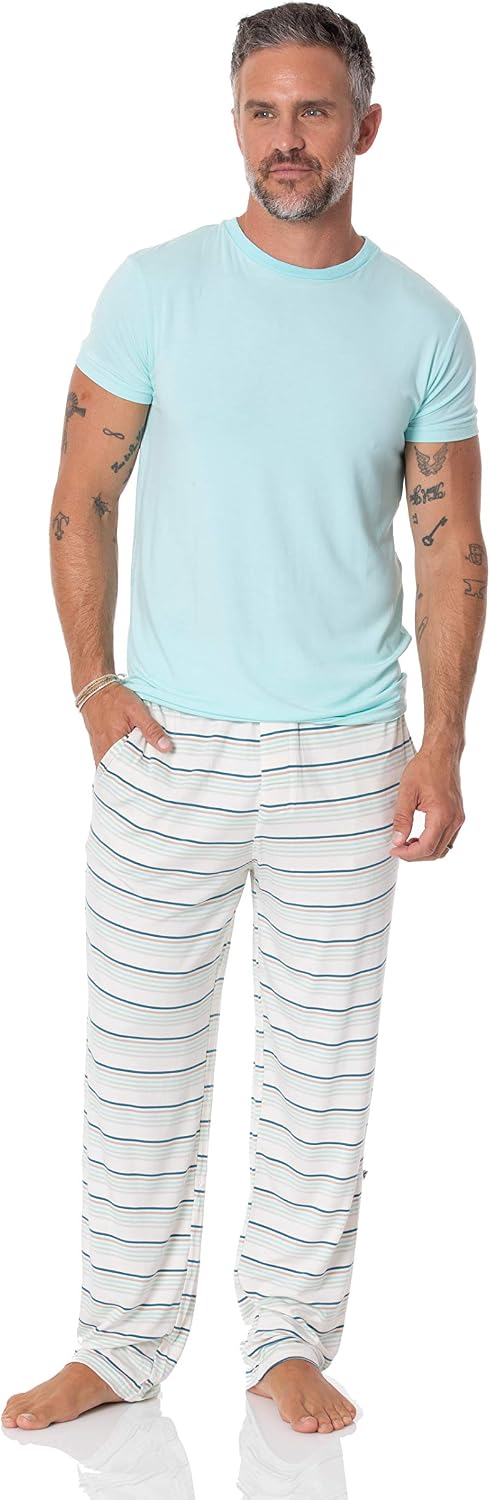 KICKEE Men’s Print Pajama Pants, Ultra Soft Pajamas for Men, Men’s Sleepwear and Loungewear