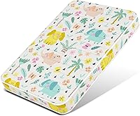 Moonlightfamily 3 Inch 38x26 Crib Mattress Elephant - High Density Foam, Edge Reinforced, CertiPUR-US Certified, No Gaps Odorless