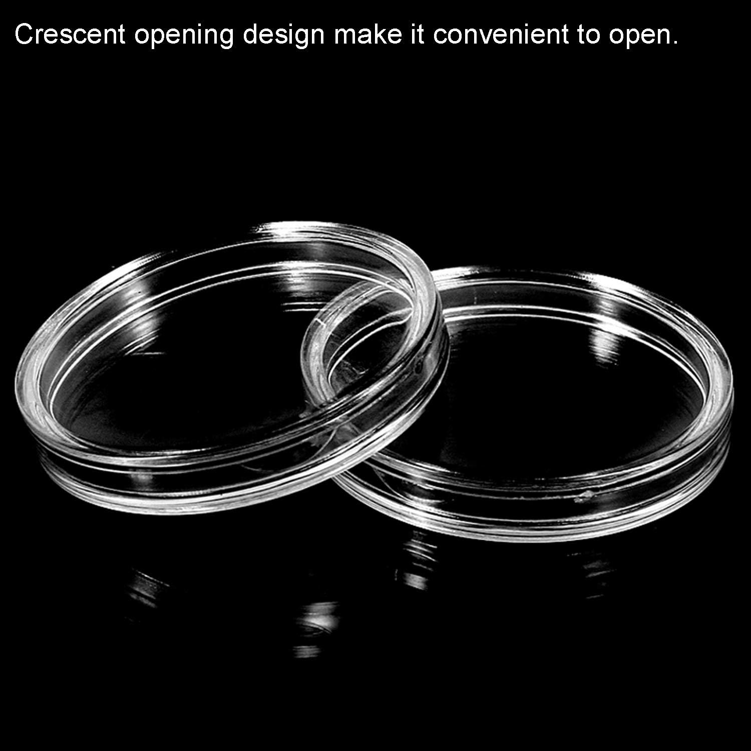 41mm Coin Capsules, with Foam Gasket and Plastic Storage Box, for Coin Collection : Office Products