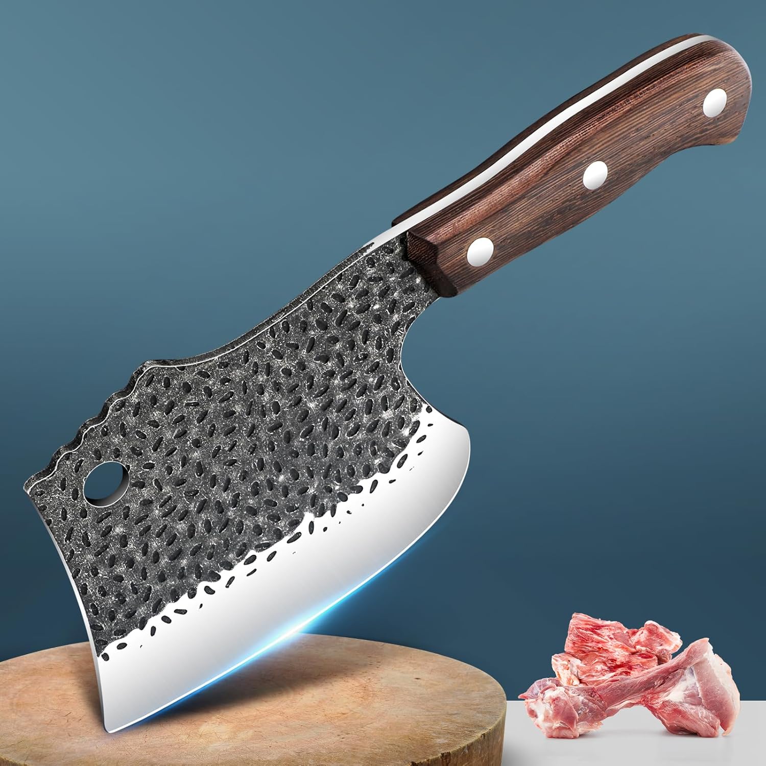 zarfand Meat Bone Cleaver Knife for Meat Cutting Handmade