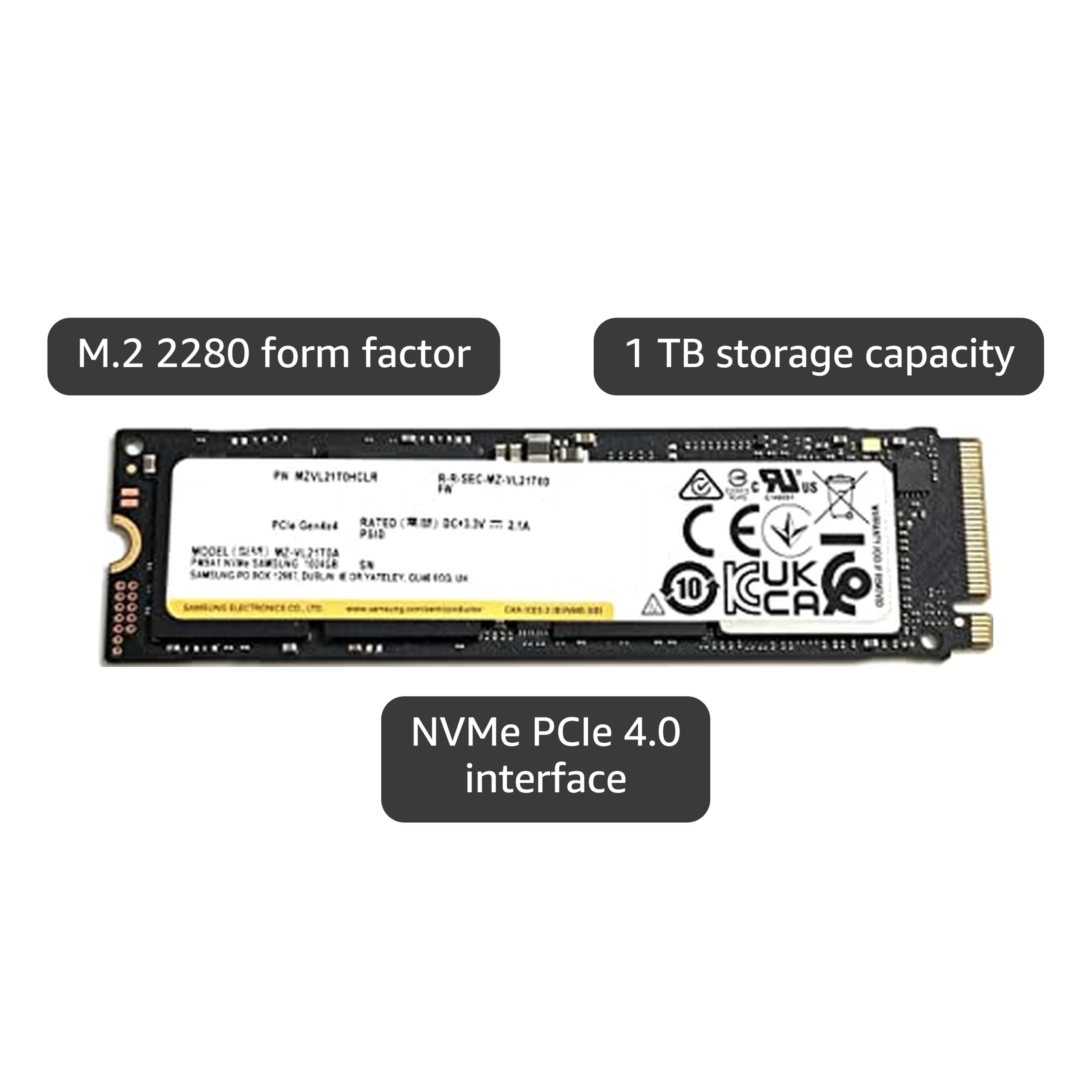 Amazon.com: Samsung SSD 1TB PM9A1 NVMe PCIe 4.0 MZVL21T0HCLR Solid Amazon.com: Samsung SSD 1TB PM9A1 NVMe PCIe 4.0 MZVL21T0HCLR Solid