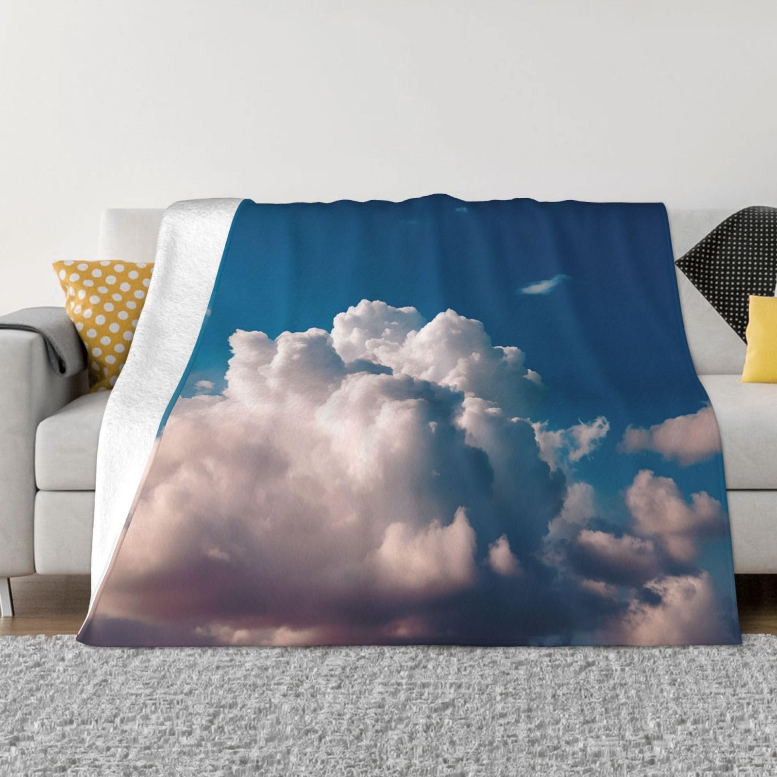 Couverture douce bleue 152x127 cm, le cadeau réconfortant idéal pour vos proches