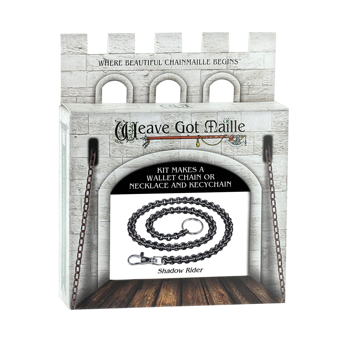 Kit chaîne de portefeuille Shadow Rider Weave Got Maille anti-vol et perte de clés