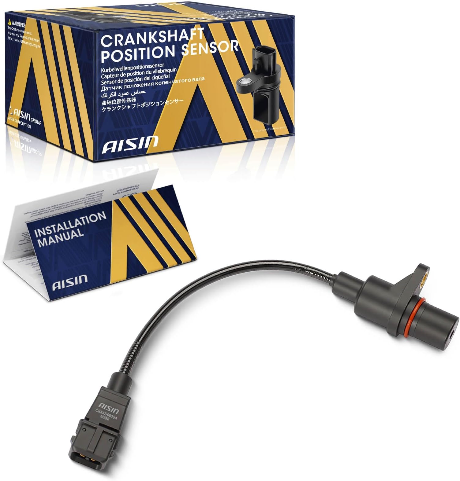 CKSAZ-00254 Engine Crankshaft Position Sensor - Compatible with Hyundai Accent 2000-2005, Dodge Verna 2004-2006 - 1.5L 1.6L