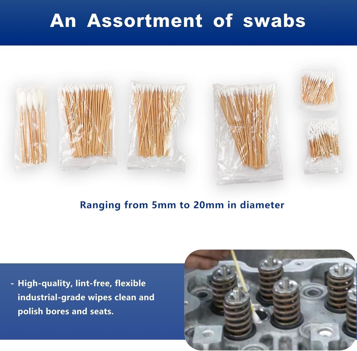 17 Pcs 8090S Professional Diesel Injector Seat Cleaning Kit, Premium Stainless Steel Helix Brushes, Diesel Injector Seat Replacement Tool for Removing Injector Seats and Cups Carbon Deposits