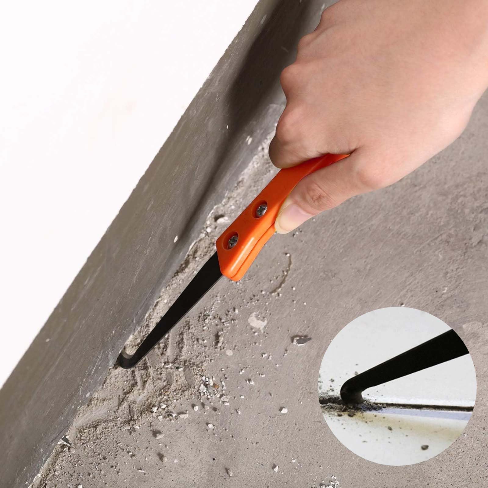 Raschietto Per Fughe Piastrelle PentaUSA - Rimuovi Silicone E Vecchie Fughe Con 2 Lame Ricambio E Spazzola - Foto 12