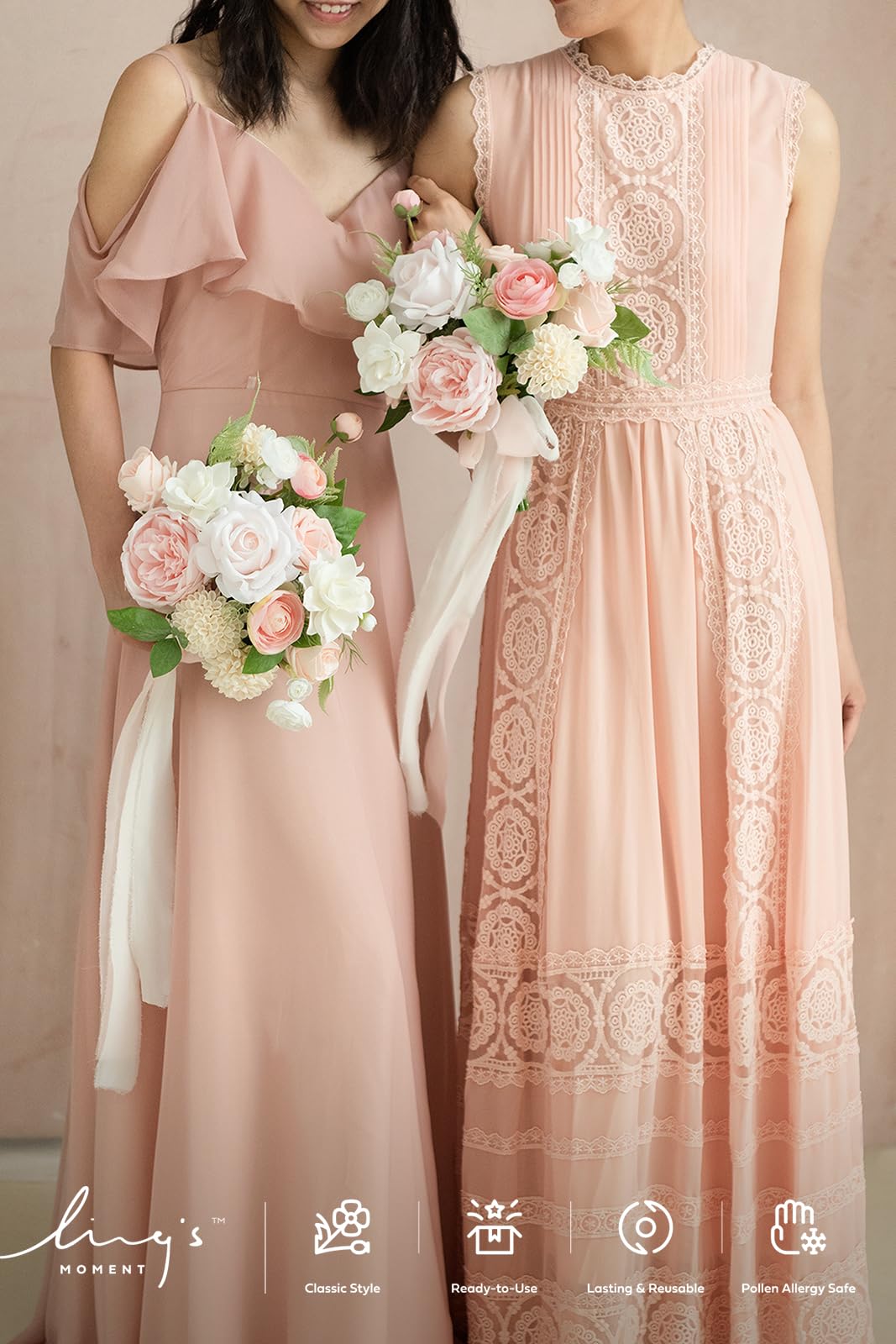 pink and cream bridesmaid dresses Blush Pink Satin Strapless Long Bridesmaid Dress PB130