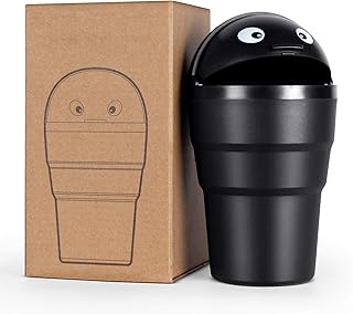 Trasgo Mini Cup Holder Trash Can - Discreet Small Waste Bin for Office & Home