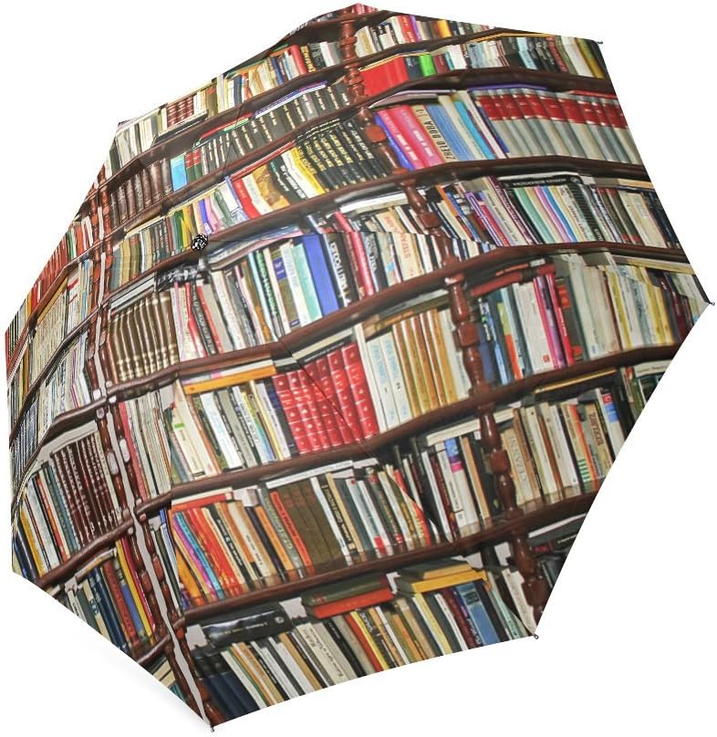 Library Bookself Folding Rain Umbrella/Parasol/Sun Umbrella