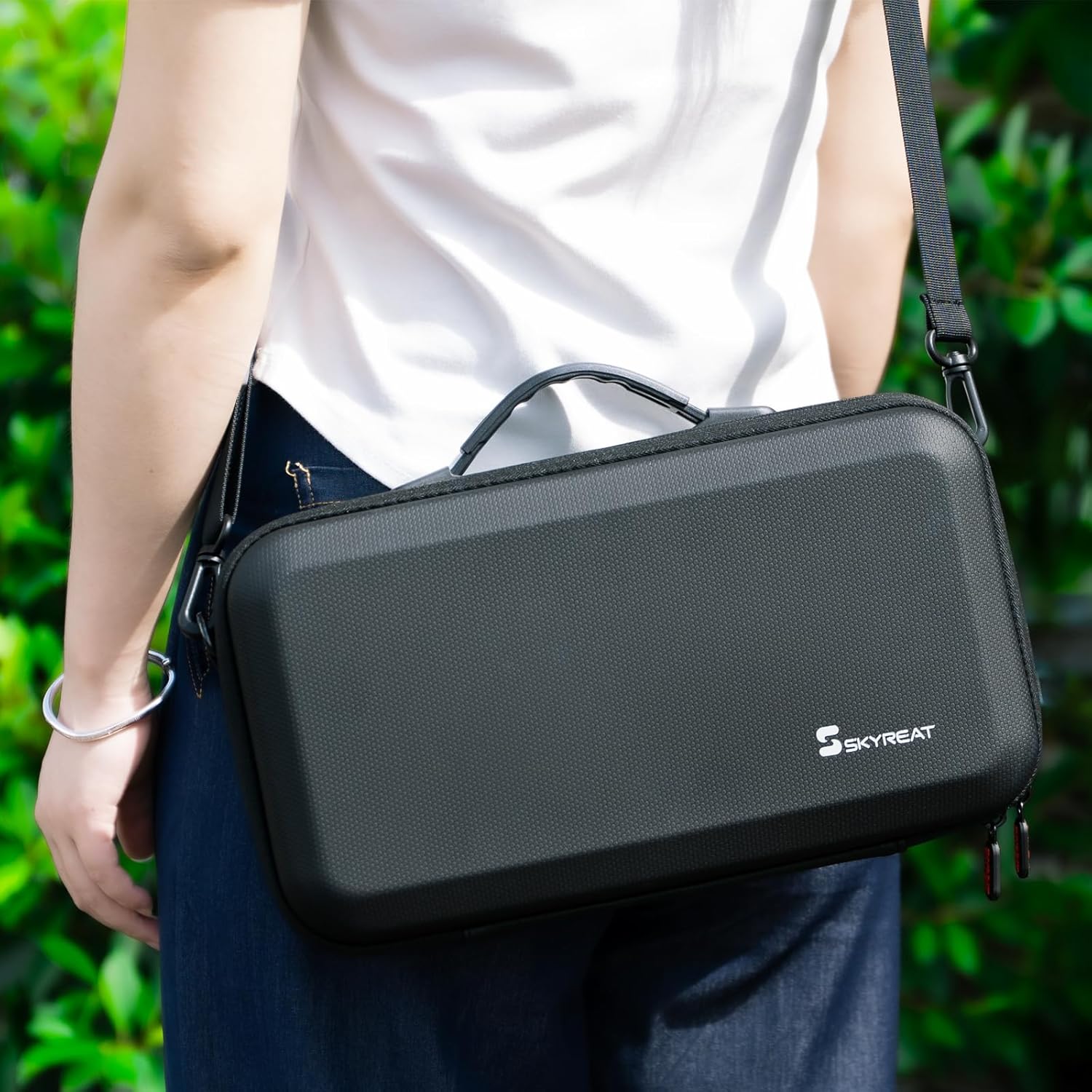 Skyreat Osmo 360 Case,PU Leather Portable Storage Shoulder Bag for DJI OSMO 360 Action Camera Accessories - Image 7