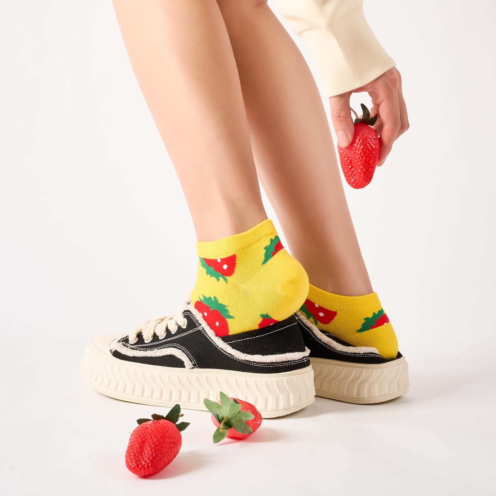Calcetines Divertidos para Mujeres, 8 Pares Algodón Tobillo, Regalos Únicos