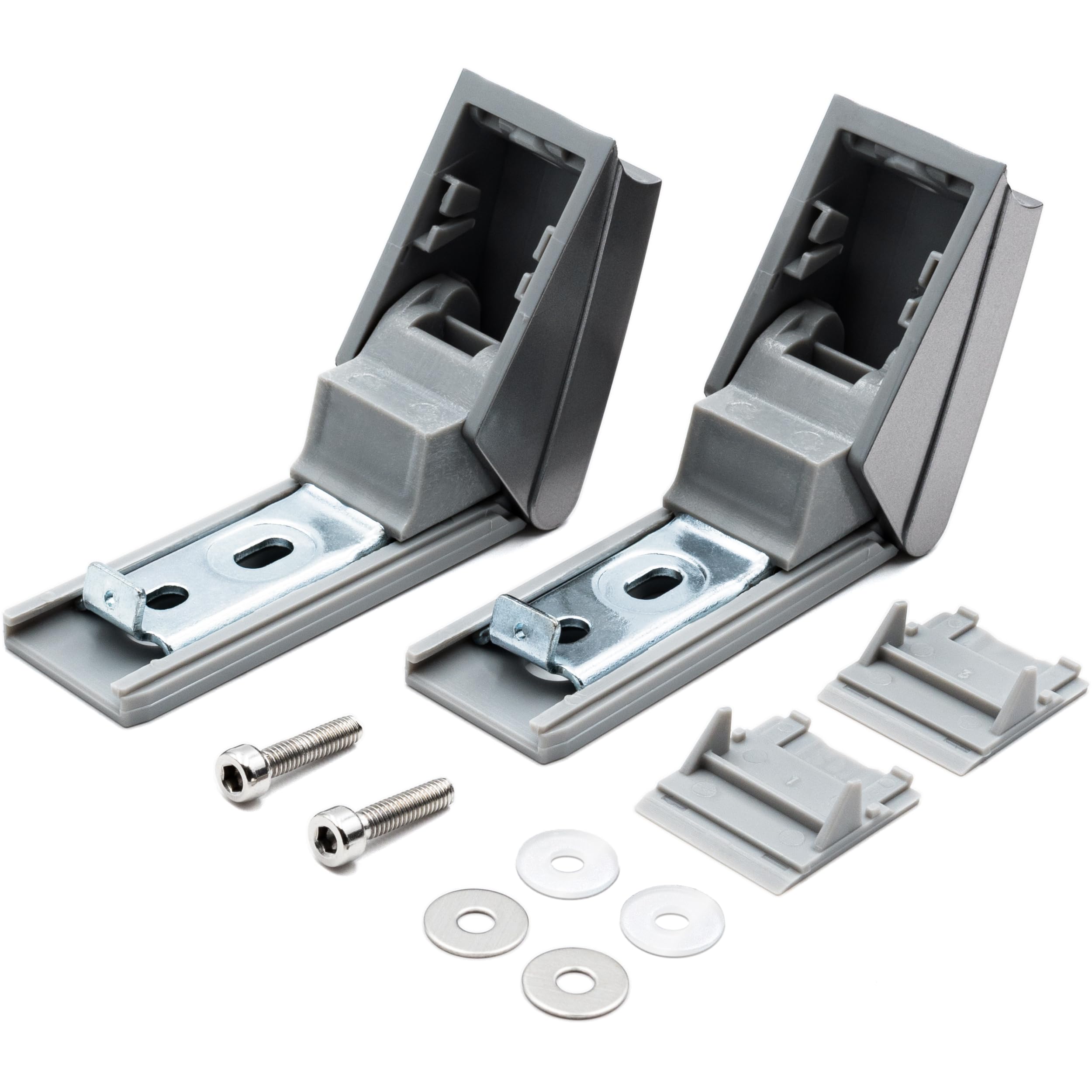 Türgriff Reparaturset Kühlschrank Scharnier für Kühlschrank Türgriffe kompatibel/Ersatz für Liebherr Reparatursatz 9590178 wie 9590190 Türgriff Reparatur silber,Kunststoff,Metall